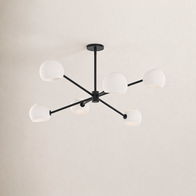 Willow 6 - Light Metal Sputnik Chandelier