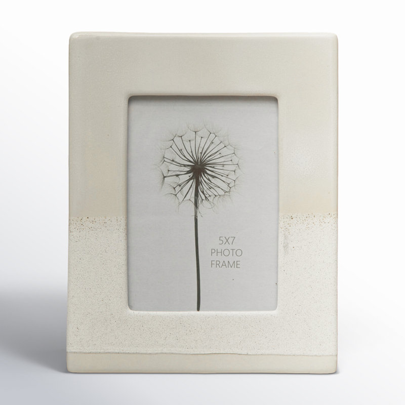 Bera Cream Ceramic Matte Picture Frame