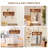 Keychain Wall Mount - Mail Organizer Wall Mount With 6 Key Hooks And Storage Box