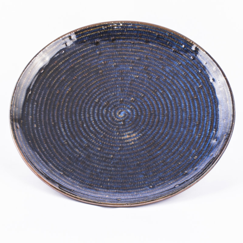 10inches de plaque anayan bleu antique