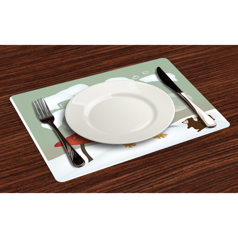 Polyester Animals/Nature Rectangle Placemat