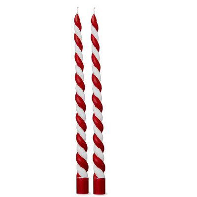 Christmas Twist Tapers S/2