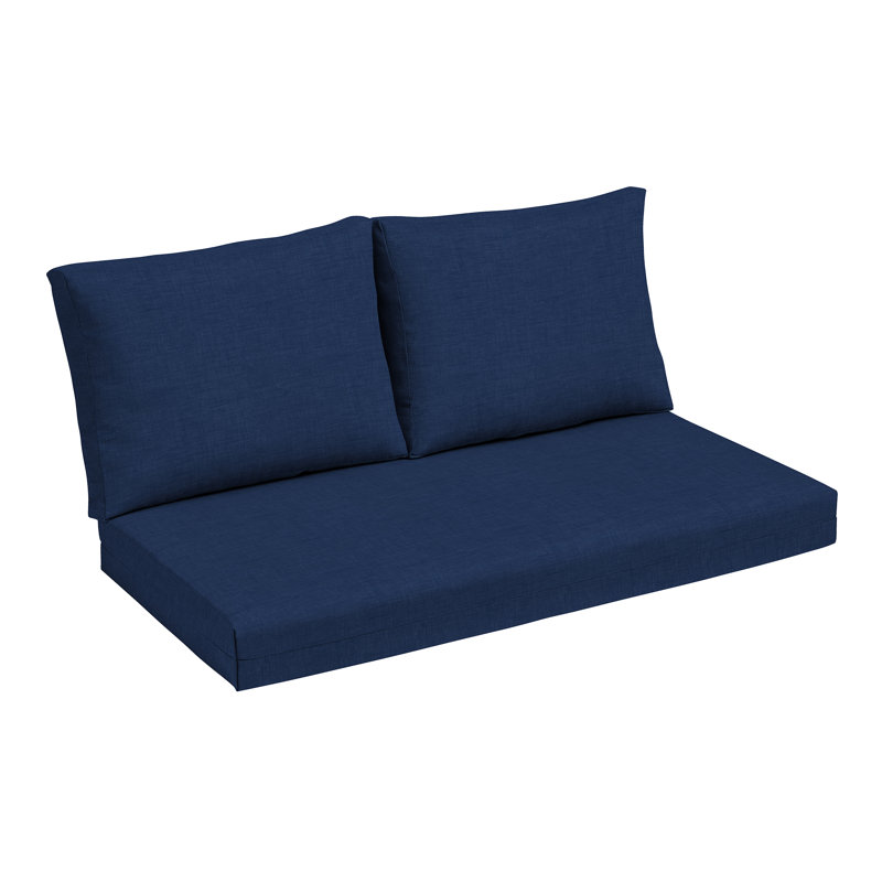 ARDEN 3 - Piece Outdoor Seat/Back Cushion, Sapphire Blue