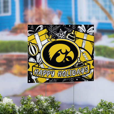 University of Iowa Yard Sign, Holiday
