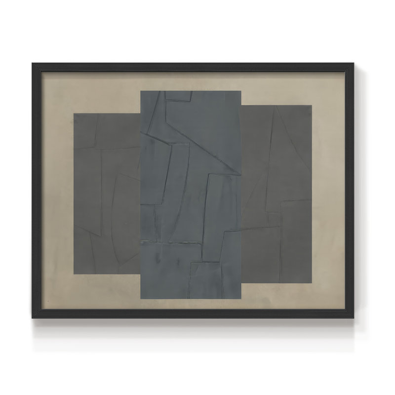 «Soft Slate II», reproduction encadrée, Noir, noir, noir, noir, H 16 po x l 20 po