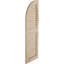 Timberthane deux persiennes égales avec volets en faux bois à dessus en arche (par paire)-64373863-64373870-64373876