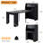 Multifunctional convertible dining table with storage side cabinet, space saving design for small apartment kitchen and dining room-911447081