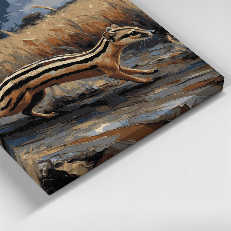 Art animalier sur toile sauvage, 8" H x 8" W