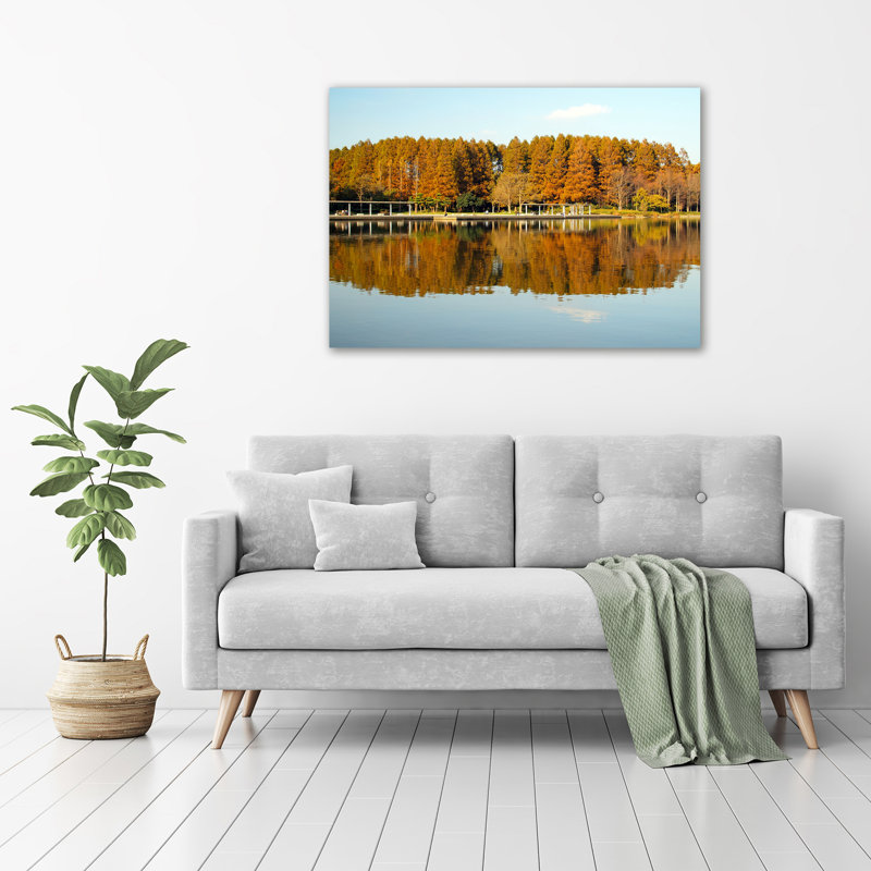 Forest By The Lake - Wrapped Canvas Print