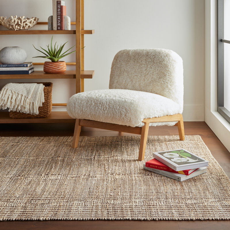 Cyris Trellis Handmade Jute Rug, Rectangle 5' x 8'