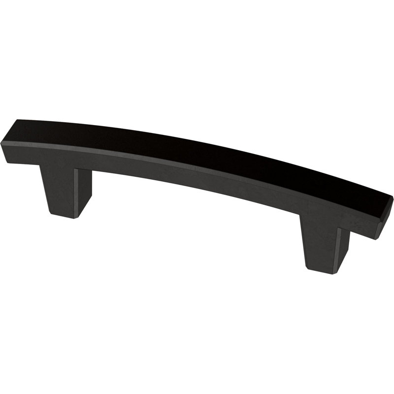 Matte Black Brass 5-Piece Cabinet Bar Pull Set