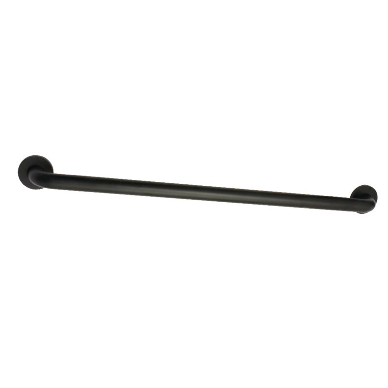 Kingston Brass Meridian 1-1/4 Inch O.D Grab Bar, 2.81" H x 32.81" L, Matte Black