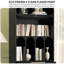 Bibliothèque moderne en bois et rotin simple-106326419