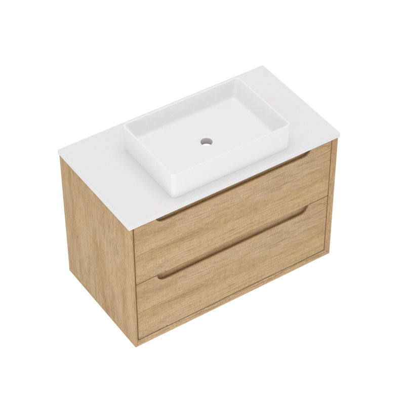 Meuble-lavabo mural 36 po avec lavabo et meuble-lavabo mural 36 po, 36"