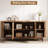 Buffet Sideboard Cabinet With Storage,68.9" Fluted Cabinet With Sliding Door & Adjustable Shelf, Modern Accent Coffee Bar Console Table For Kitchen-1839862260
