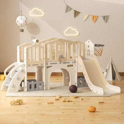 Ensemble de jeu 9 en 1 pour enfants avec glissade pour tout-petits