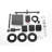 Shower System In Matte Black With Quality Assurance: Head, Hand Shower, Slide Bar, Bodysprays, Arm, Hose, Valve Trim Appearance And Self-Cleaning Feature-121169328