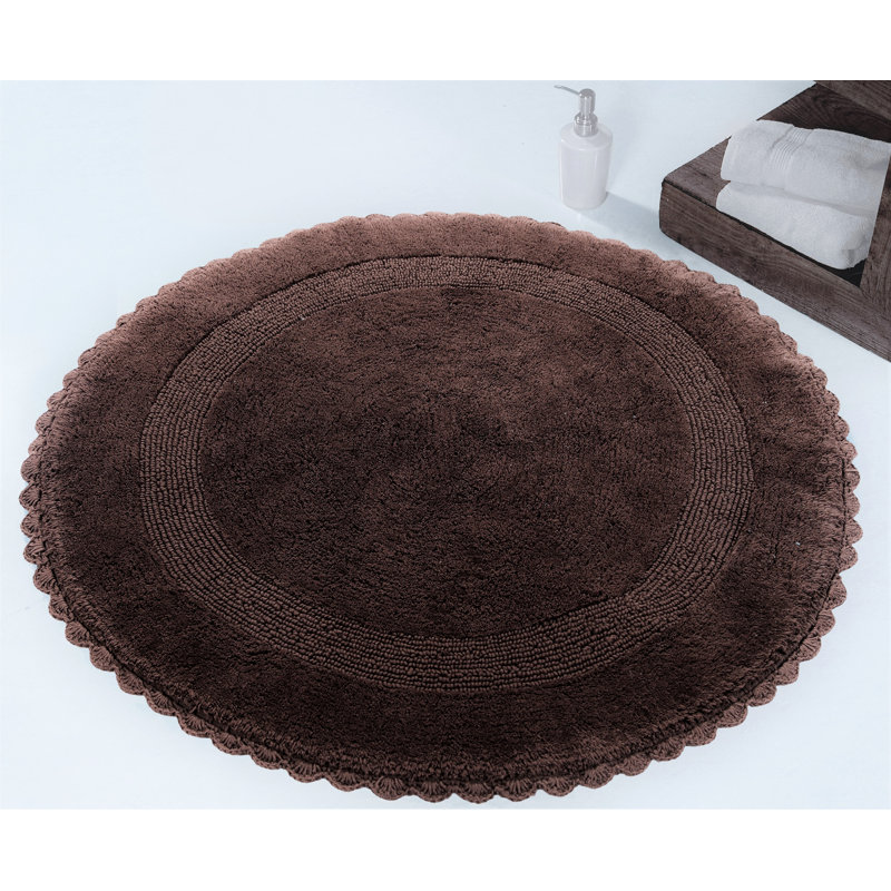Jarris Cotton Bath Rug, Chocolate