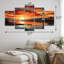 Orange Yellow City Seattle Popart Cities & Countries Wall Decor on Metal