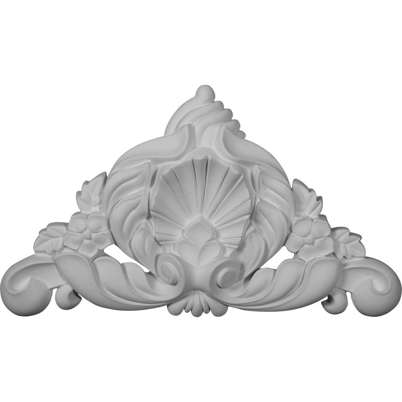 Genova White Primed Polyurethane Architectural Onlay Scroll