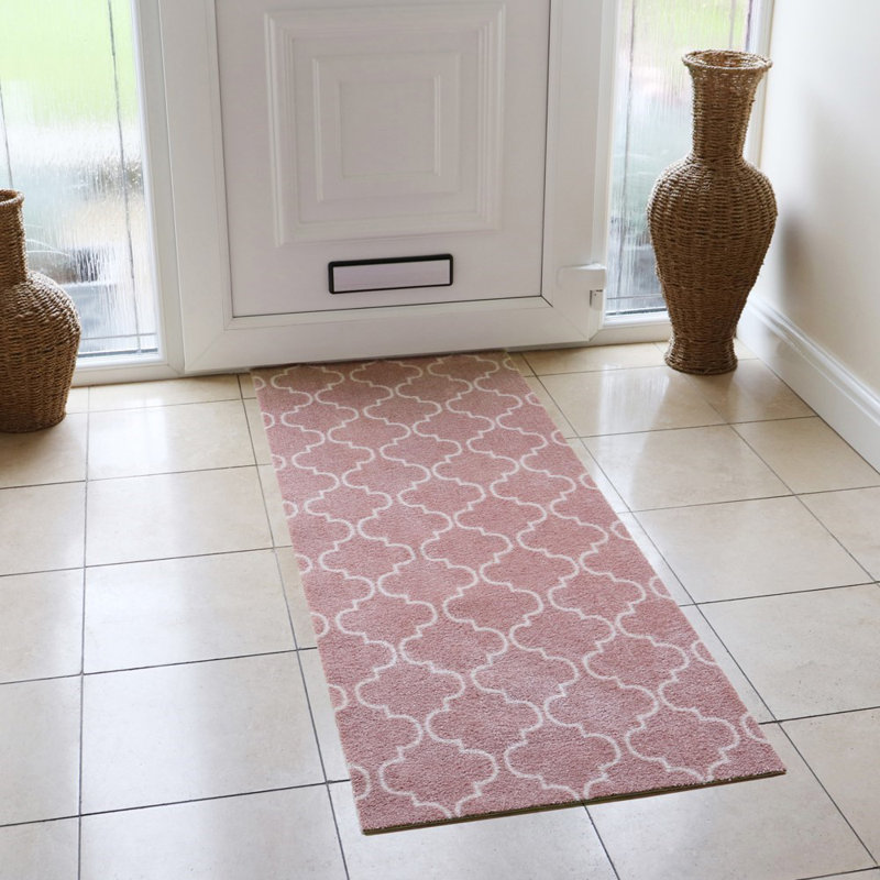 Non-Slip Geometric Indoor Doormat, Rectangle 57cm W x 150cm L