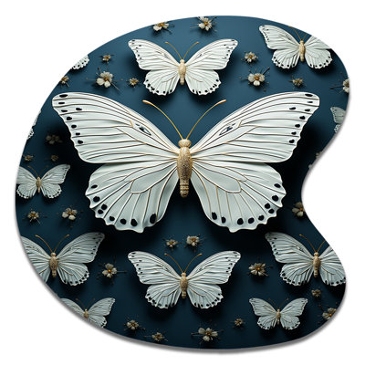 Mattingly - Butterfly Drop Shape Metal Wall Decor