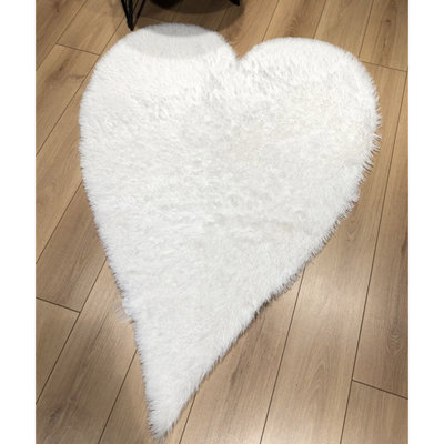 Tapis à poil long acrylique de couleur unie Devises