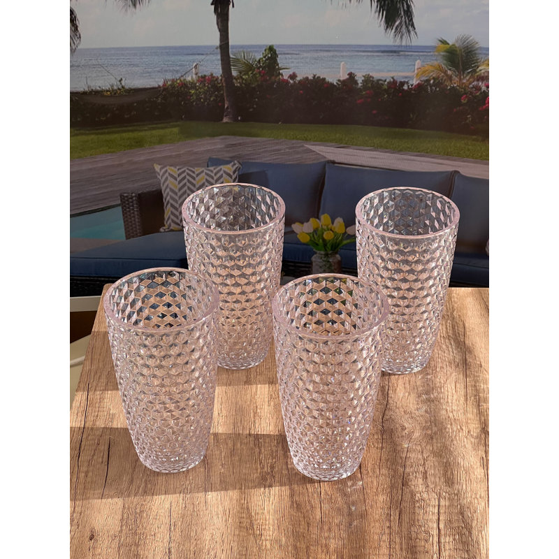 Verre à boire en acrylique Calera, Transparent, 16 oz