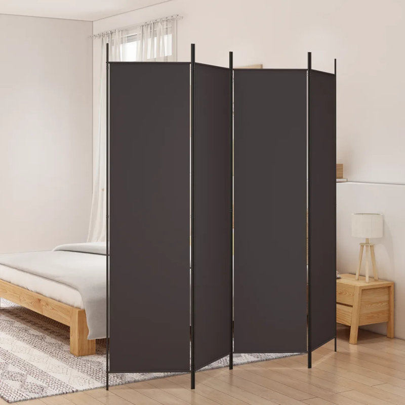 Kasimir Folding Room Divider, Brown, 200cm H x 200cm W, 4
