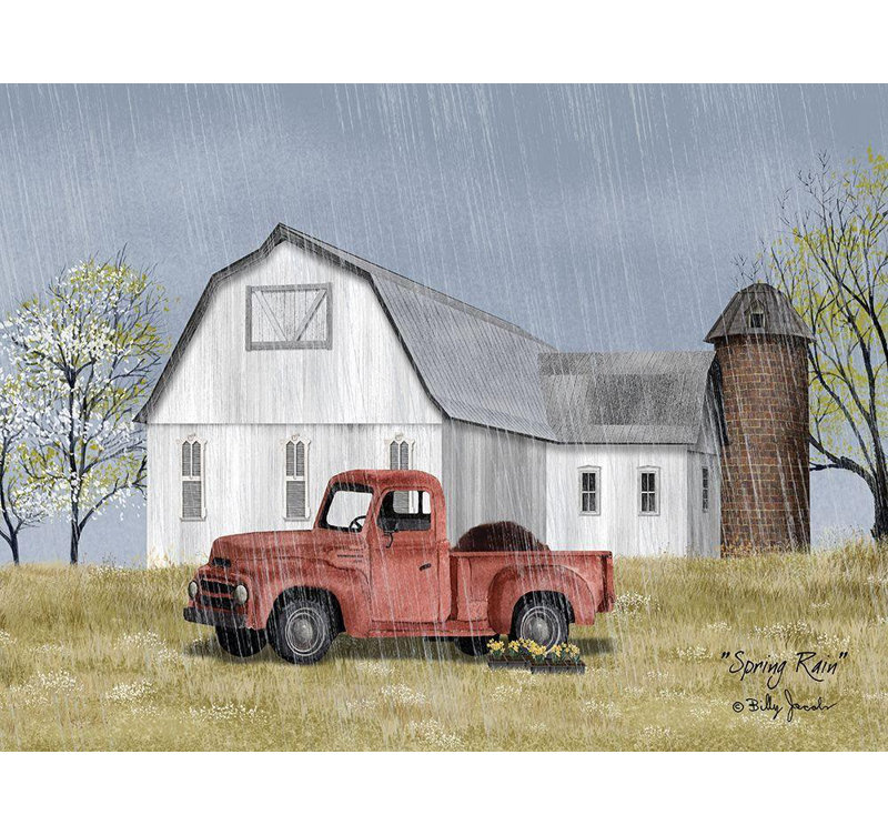 Art sur toile tendue Red Barrel Studio® Jacobs, Billy Gallery: Spring Rain, H 36 po x l 47 po