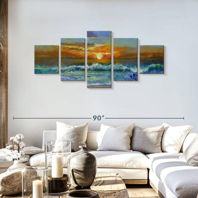 Malibu Avonna Sunset, 30" H x 68" W