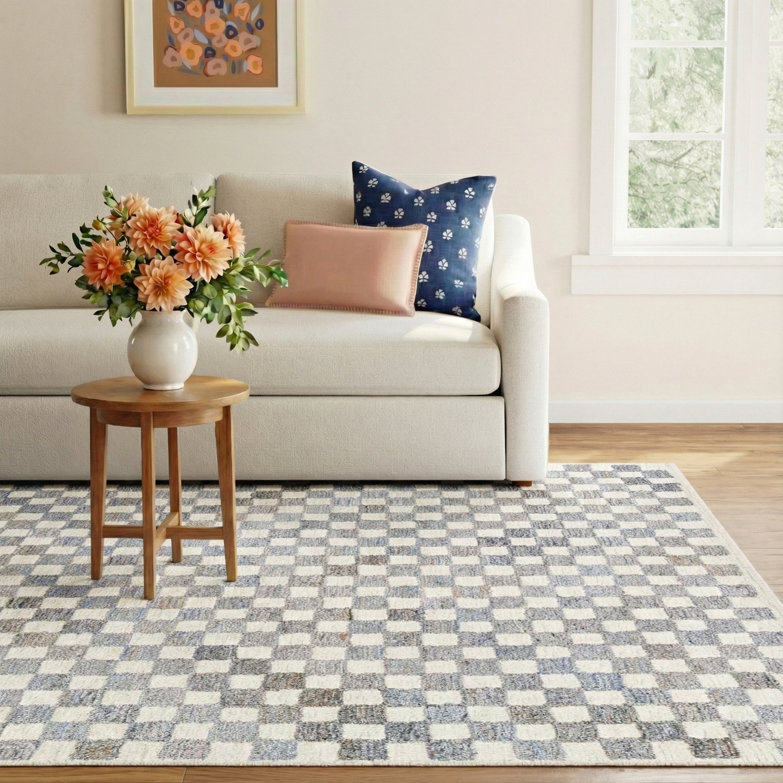 Mariner Hand Tufted Beige, Yellow, Tan Rug, Rectangle 8' x 10'
