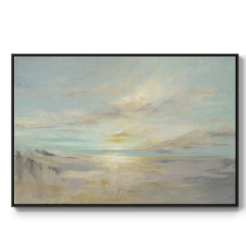 After The Summer, reproduction d'art sur toile, H 17 po x l 25 po x P 2 po, Toile avec cadre flottant noir