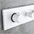 Wall Mounted Waterfall Rain Shower System with Handheld and Sliding Bar