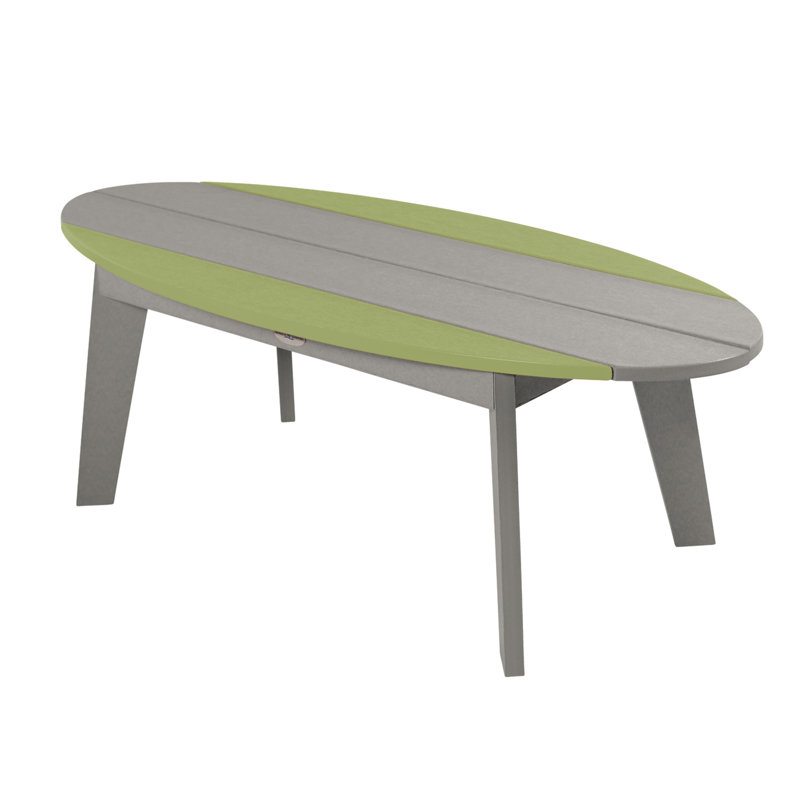 Table basse Shoreline Surfboard, Vert, Gris