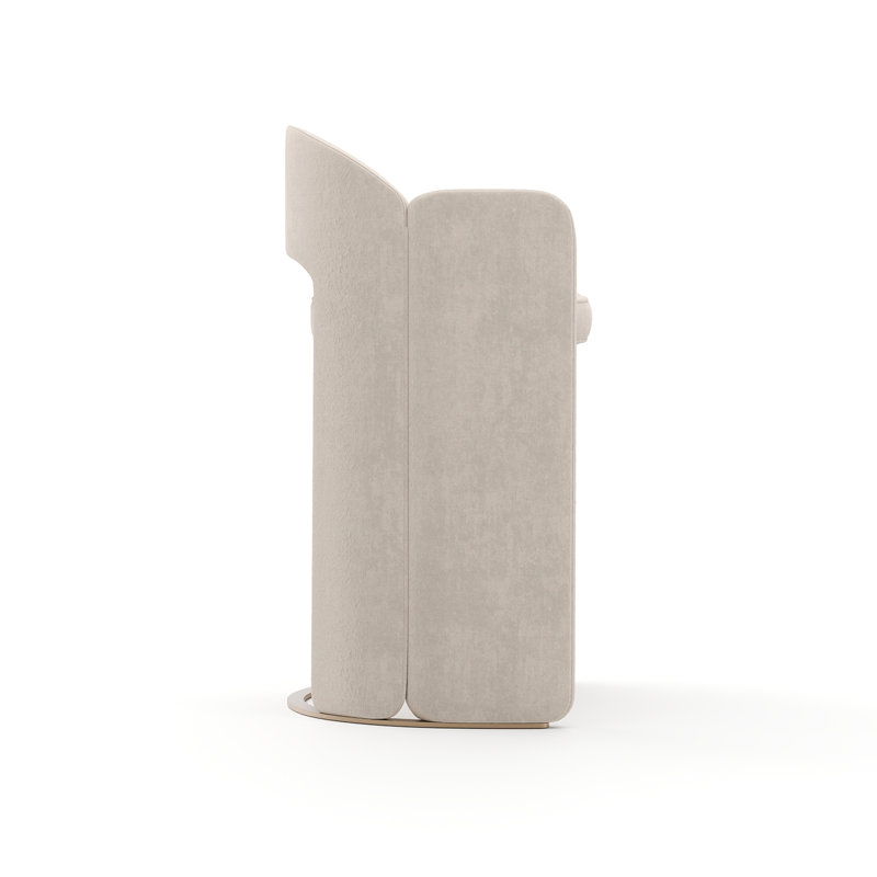 Overlap Bar Stool Ivory, Bar Stool (30” Seat Height)