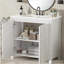 Organisateur de meuble-lavabo 36 po avec lavabo en céramique, ensemble de rangement pour salle de bain-1436256831