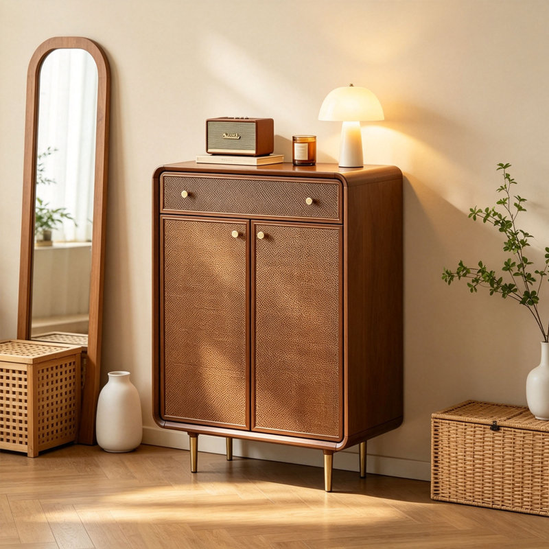 Chinese style retro shoe cabinet