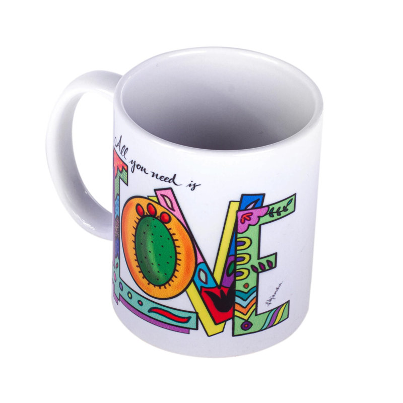 Tasse en céramique Bungalow Rose faite à la main All You Need Is Love