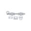 Boulon de surface 8 po Deltana 8SB26; robuste; finition chrome brillant-14747535-68241595
