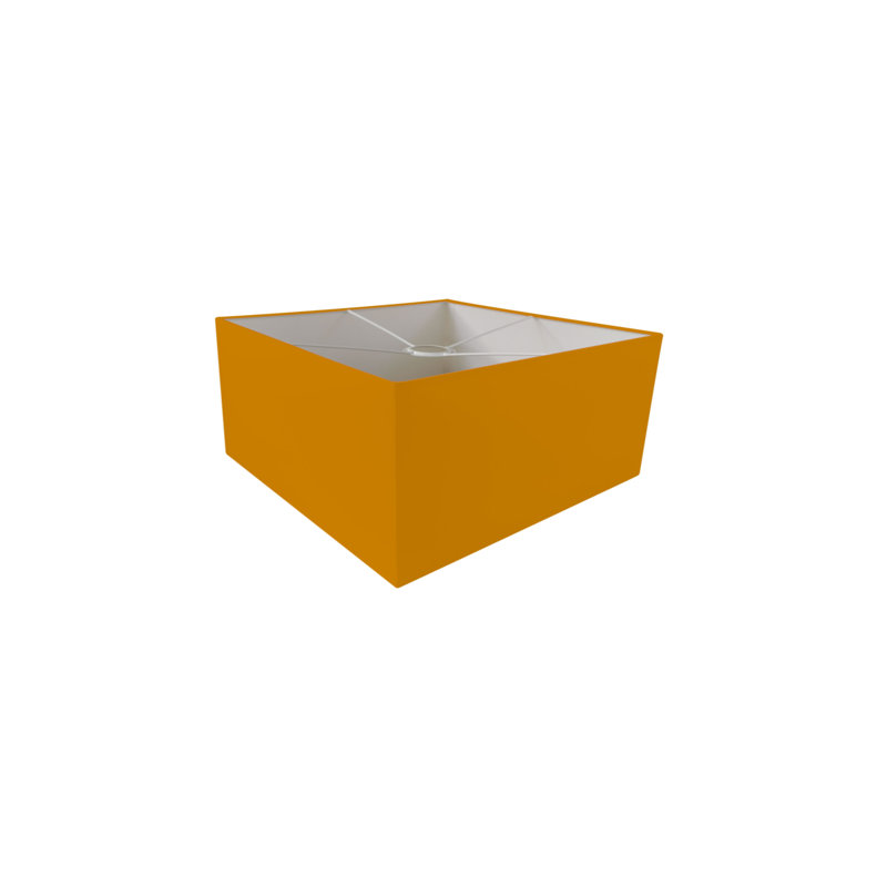 Esa 1 - Light Square/Rectangle Pendant, 15cm H x 25cm W x 25cm D, Yellow