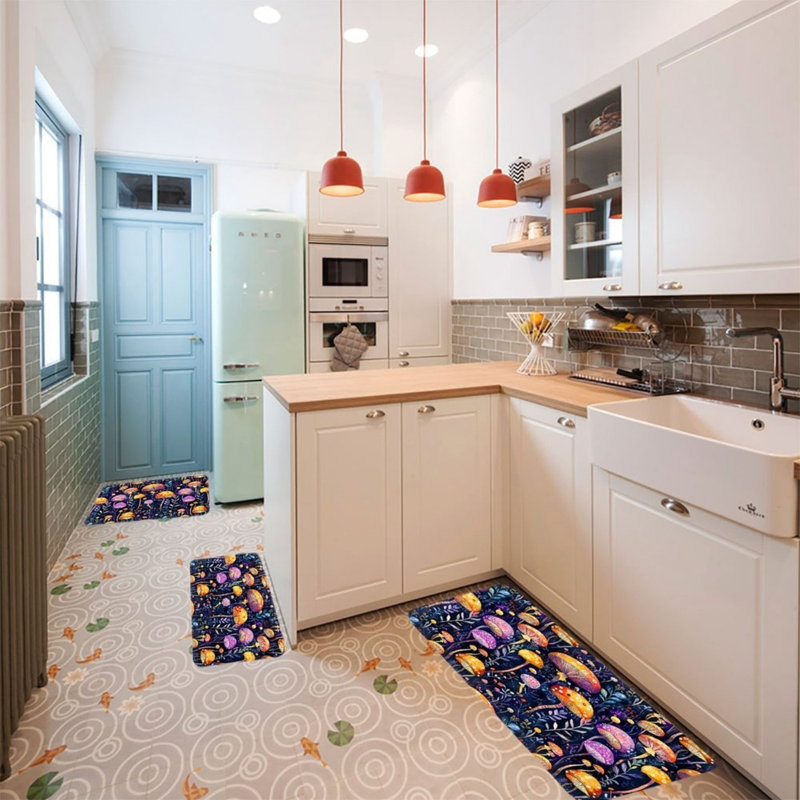 Tapis de cuisine Whimsical 3 pièces pour cuisine et salle de jeux