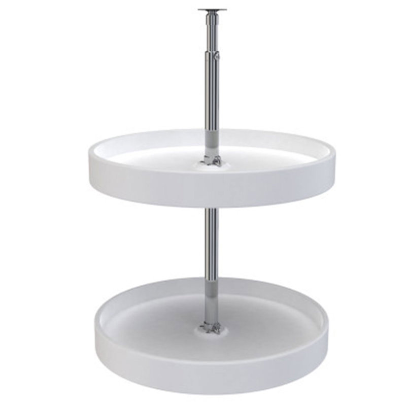 Rev-A-Shelf Lazy Susan Full Circle Polymer 2-Shelf, White, null