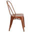 Chaise d'appoint empilable en métal Lily-1652496484