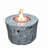 Adriyanna Concrete Propane Smokeless Fire Pit Table with Hidden Fuel Tank-1785170908