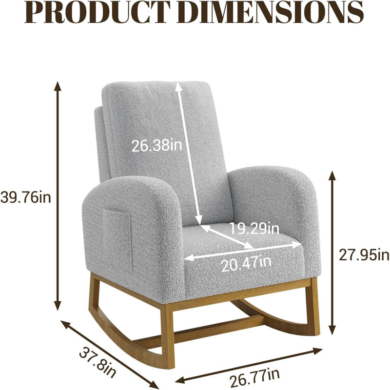 Solid Wood Rocking Chair