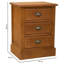 Leann 45cm W Solid Wood Bedside Table