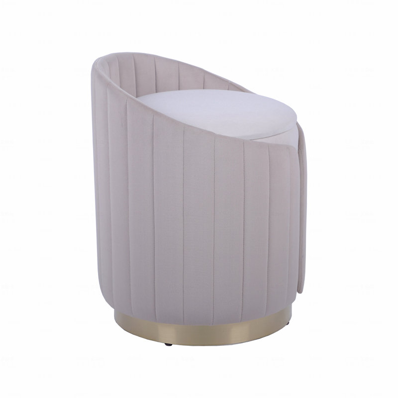 Repose-pieds deux tons avec fonction de rangement ou tabouret de coiffeuse