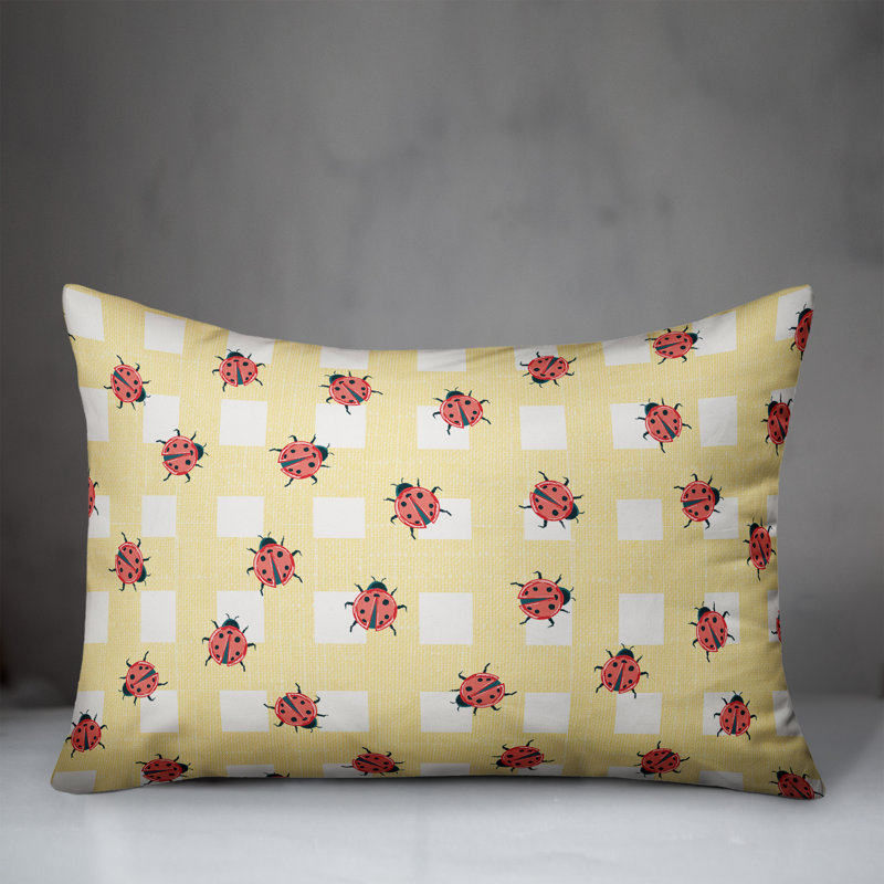 Ladybug Rectangular Pillow Cover & Insert