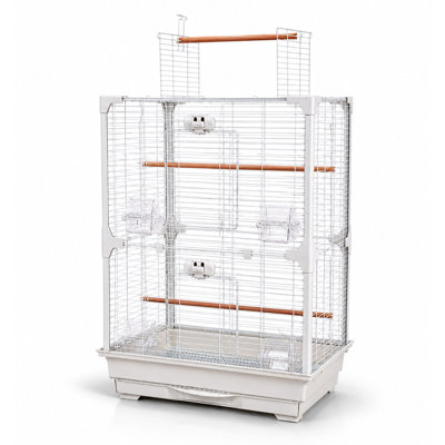 High Perch Tall Top-Opening Bird Cage with Twin Perches | Little Friends